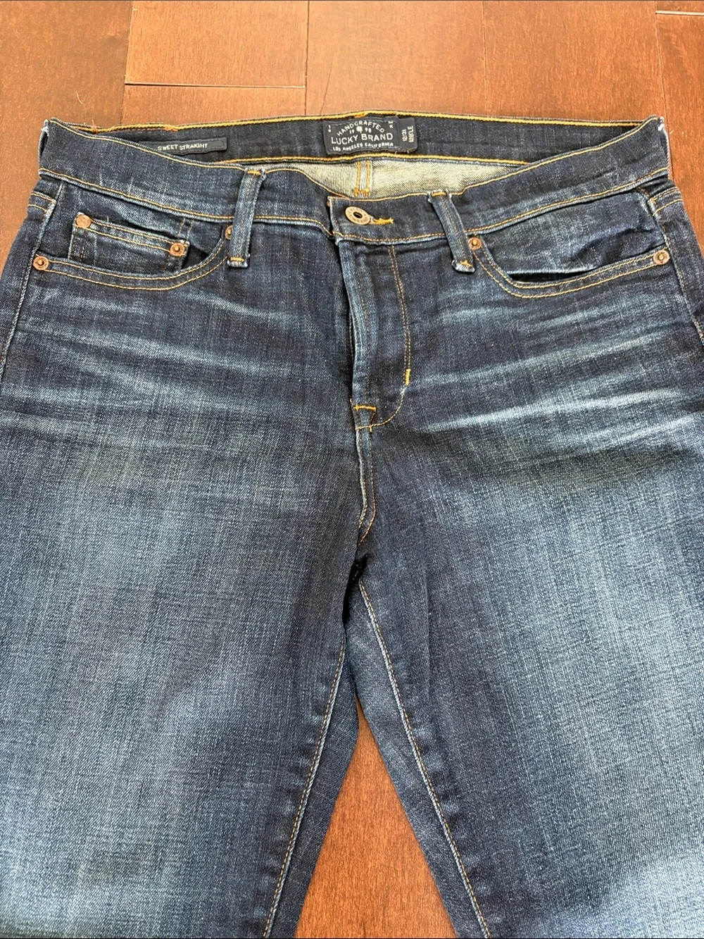 Lucky Brand Women's Dark Blue Straight Leg Jeans